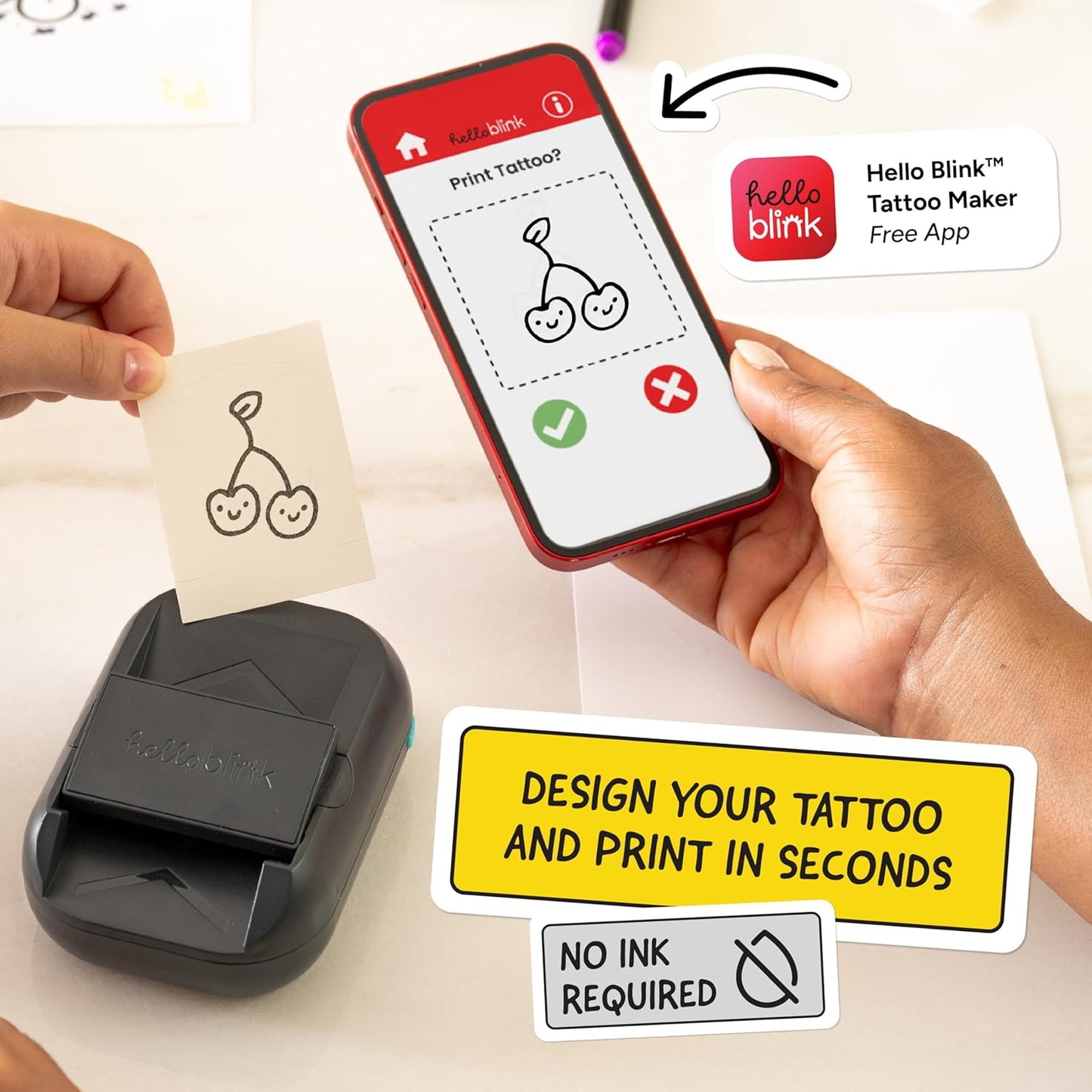 Hello Blink Tattoo Maker