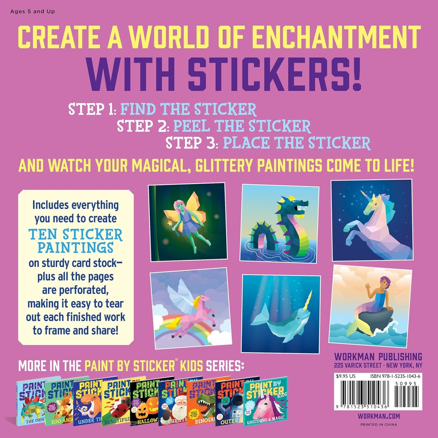 Paint by Sticker Kids Mermaids & Magic