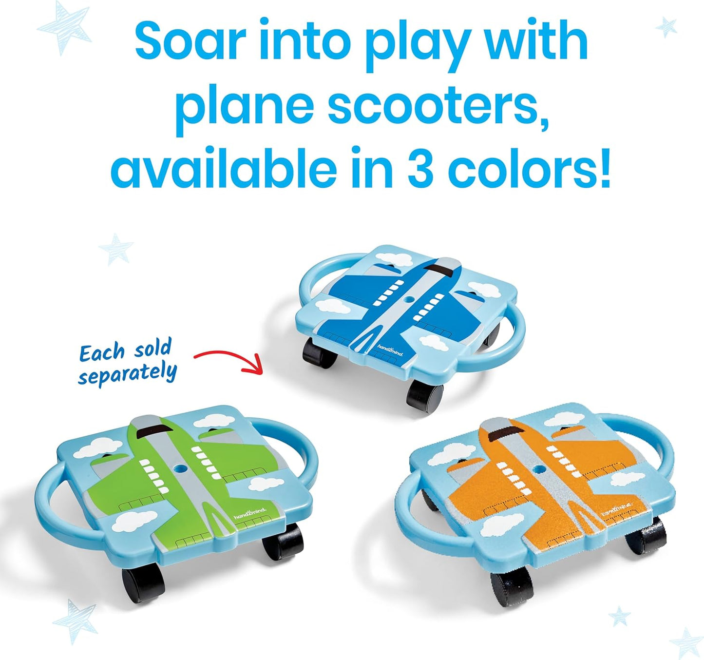 Plane Glider Scooter Board Orange