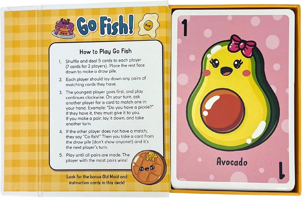 Totally Awesome Go Fish Kawaii Style Card Game for Kids