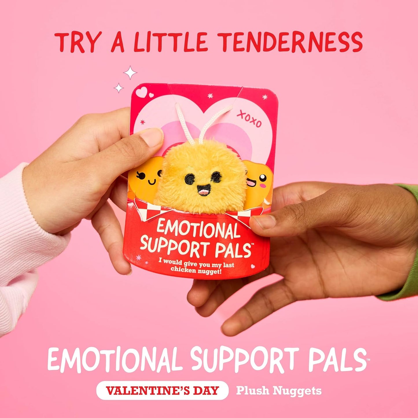 Emotional Support Nuggies Valentine's Day Cards