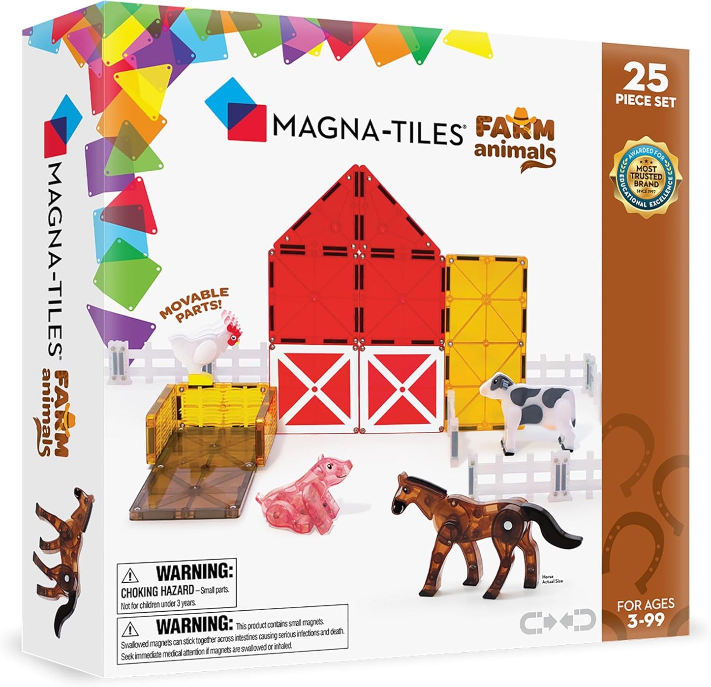Magnatiles Farm Animals 25 piece