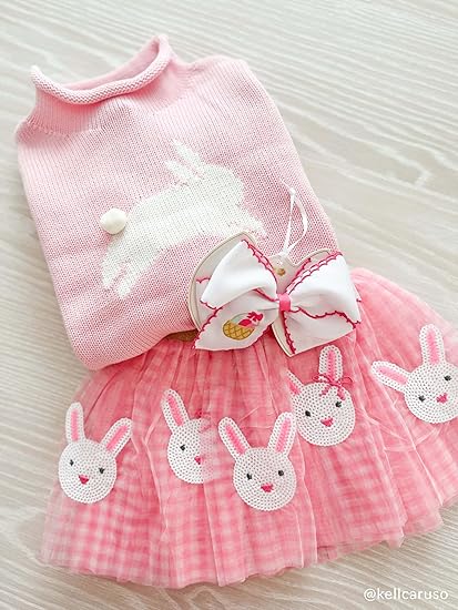 Pink Easter Seq Tutu 3T-5T