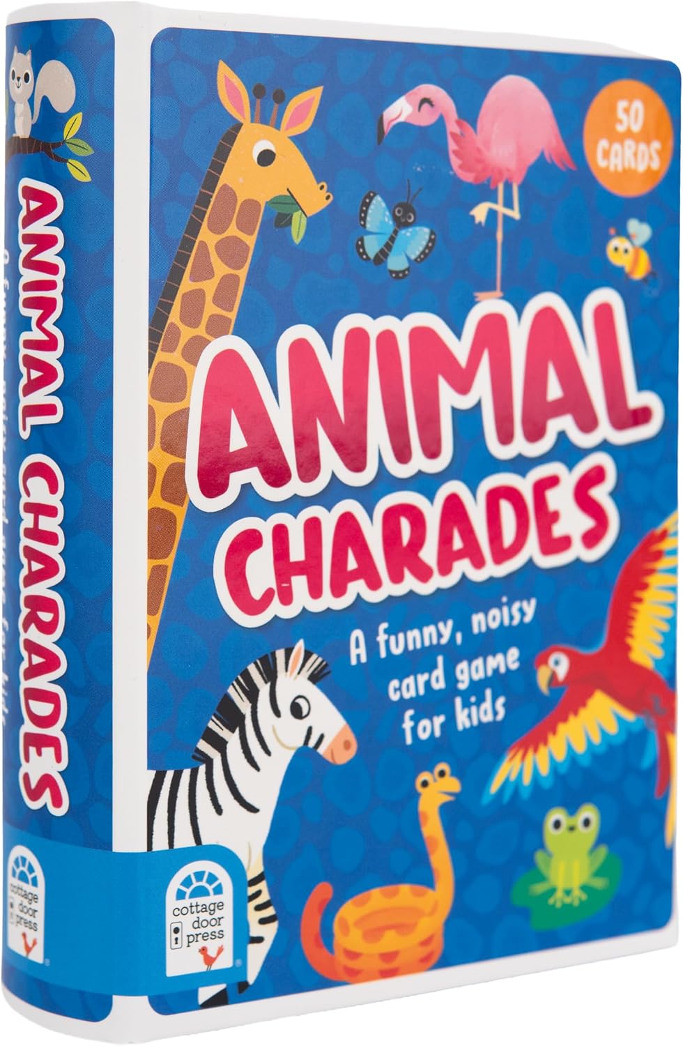 Animal Charades Flash Card Game for Kids - 50 Cards