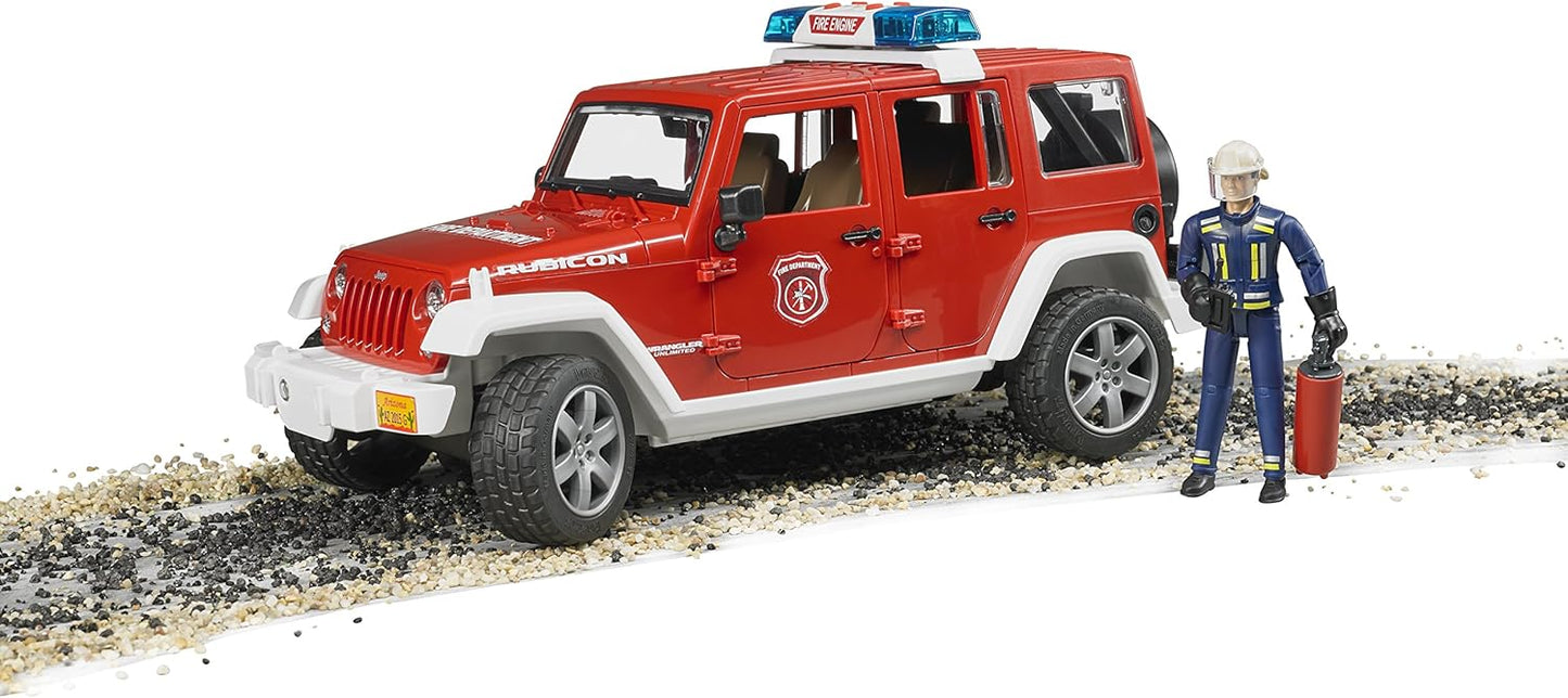 Bruder Jeep Wrangler Unlimited Rubicon Fire Service with Firefighter