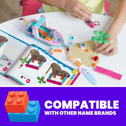 MEGA Barbie Color Reveal Dolphin Exploration Toy Building Set