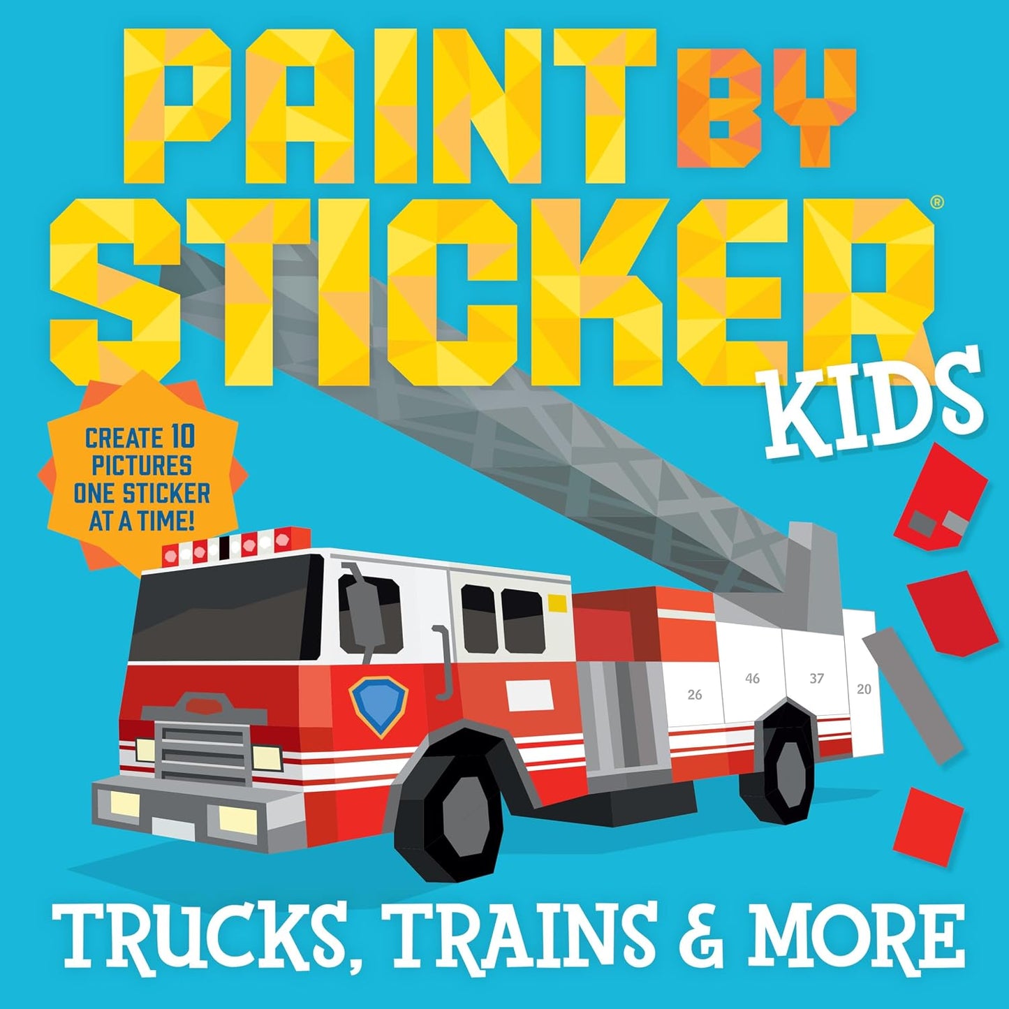Paint by Sticker Kids Trucks, Trains & More