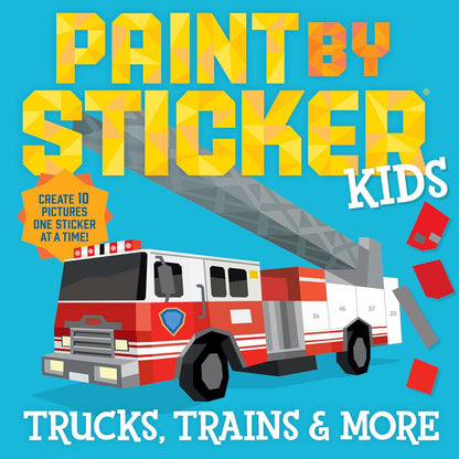 Paint by Sticker Kids Trucks, Trains & More