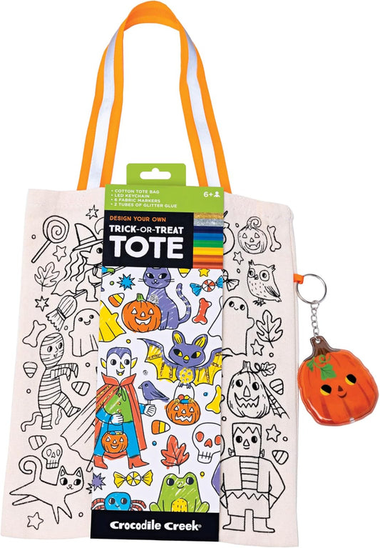 Color Your Own Trick-or-Treat Tote Bag