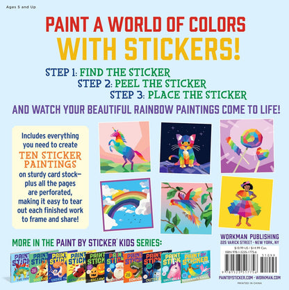 Paint by Sticker kids Rainbows Everywhere