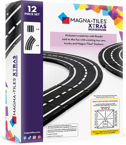 Magnatiles Xtras Roads 12 Piece Set
