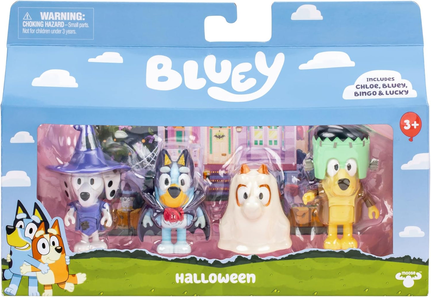 Bluey Halloween 4 Figurine Set