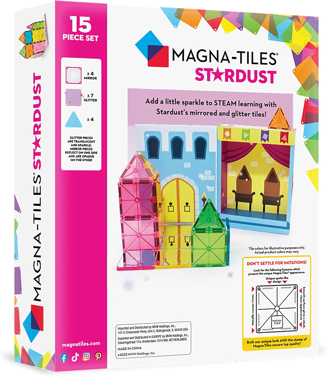 Magnatiles Stardust 15 piece