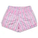 Floral Stripes Plush Shorts large