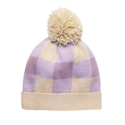 Gingham Knitted Hat 3-6 Years