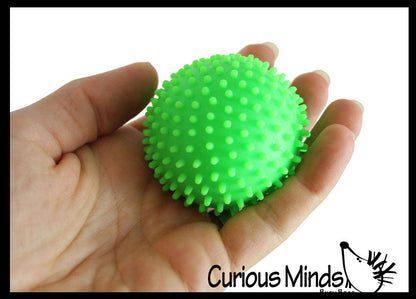 1 Spiky Bumpy Soft Doh Filled 1.7" Stress Ball - Squishy