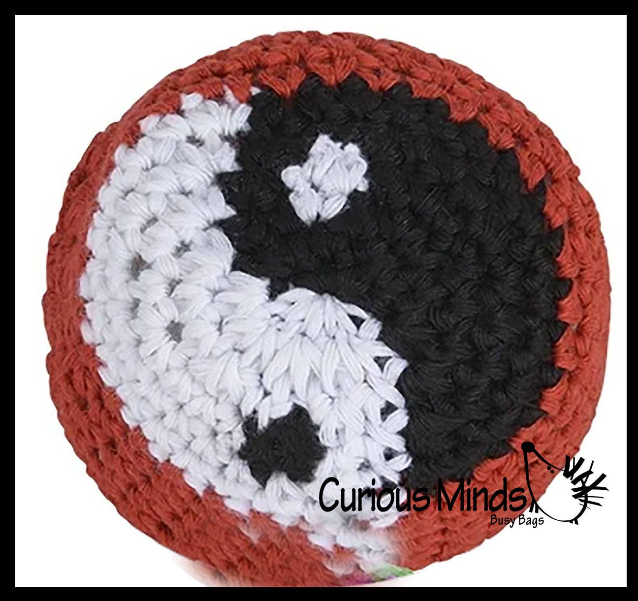 1 Knit Kick Balls - Sack Footbag Game Balls -Crunchy Sensory