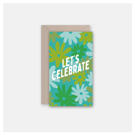 Celebrate Groovy Floral - Gift Enclosure Card
