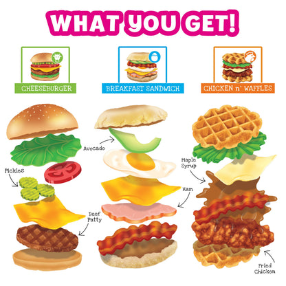 ORB™ Stretchee Foodz Secret Menu Burger, Breakfast & Waffle