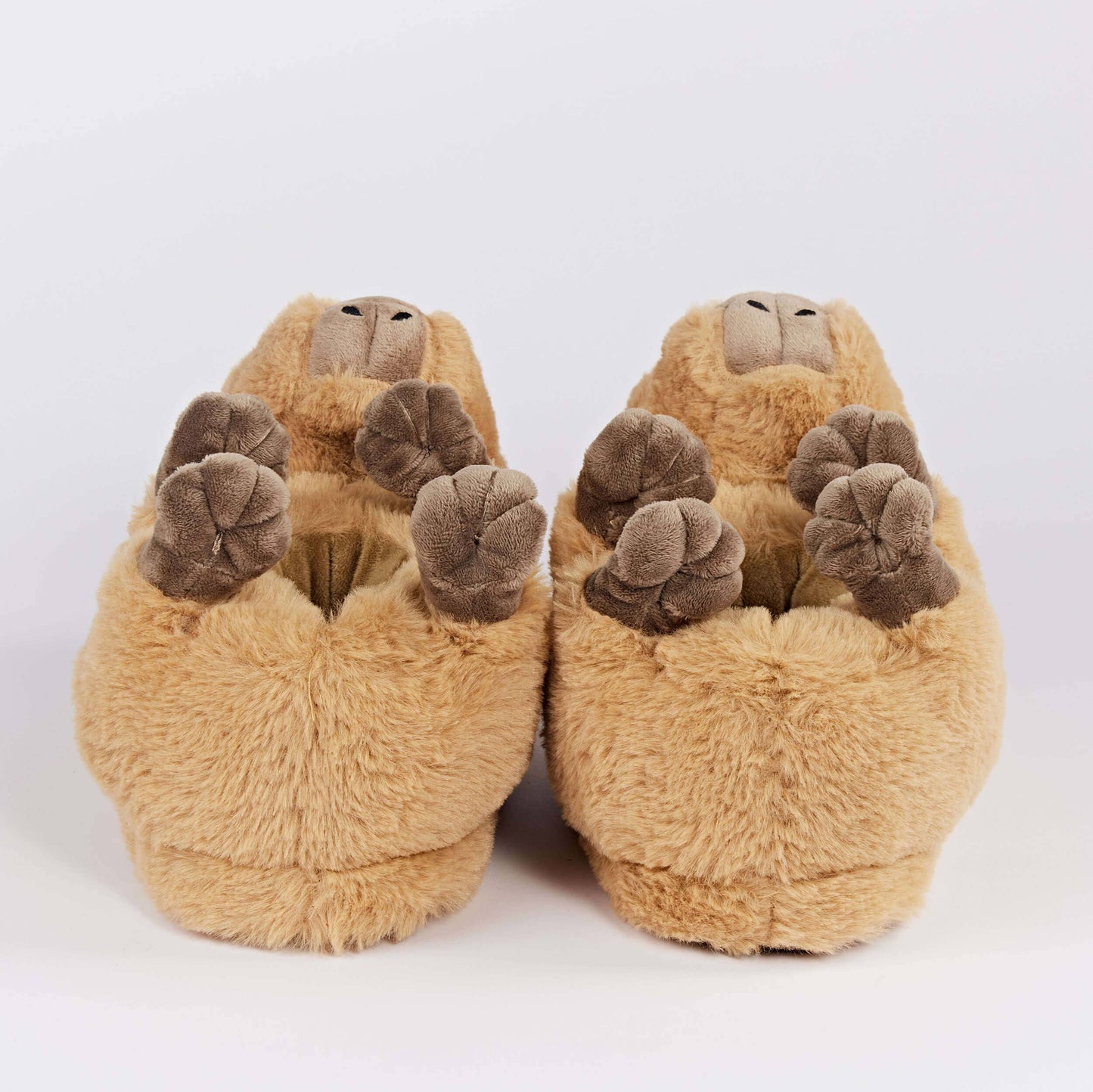 Mabel the Capybara | Kid's Animal Plush Non-Slip Slippers