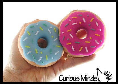 Cute Doughnut Soft Doh Filled Stretch Ball