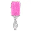 Charming Rhinestone Paddle Brush