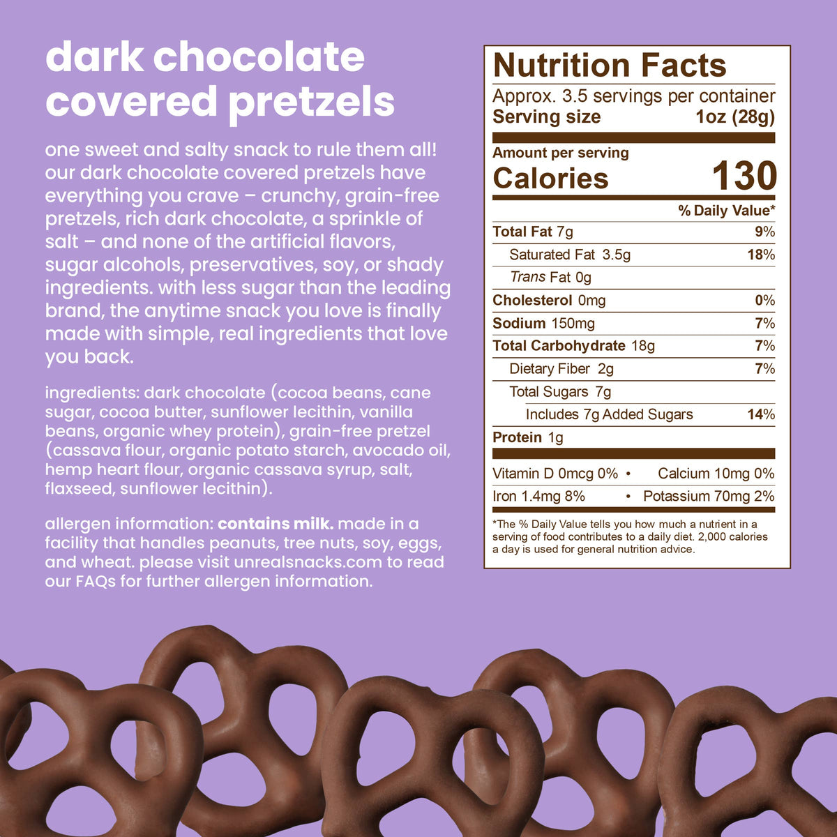 Dark Chocolate Covered Pretzels