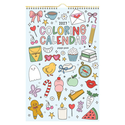 Color & Plan 2027 Spiral Hanging Wall Calendar