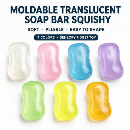 Moldable Transparent Coconut Oil Soap Squishy Stress Relief Toy