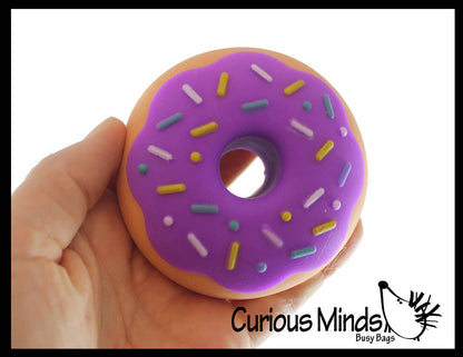 Cute Doughnut Soft Doh Filled Stretch Ball