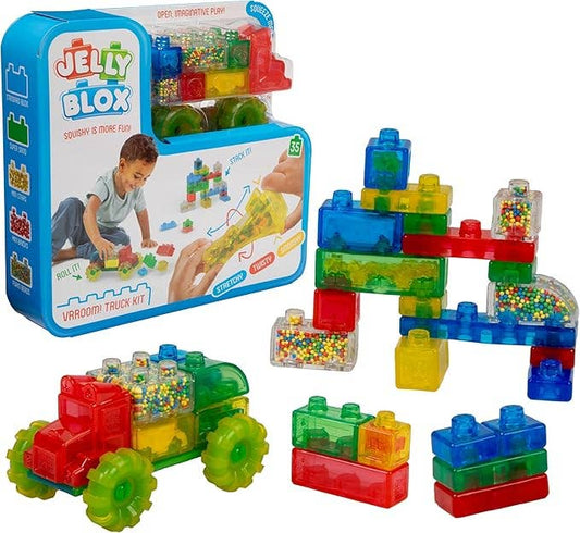 Jelly Blox Vrroom Truck Set - Sensory Play Toy Ages 2+