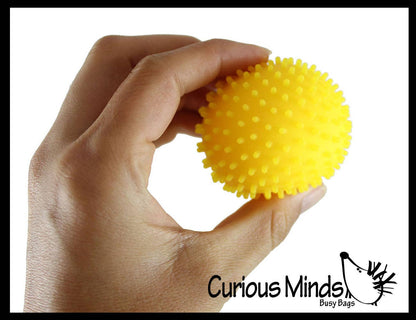 1 Spiky Bumpy Soft Doh Filled 1.7" Stress Ball - Squishy