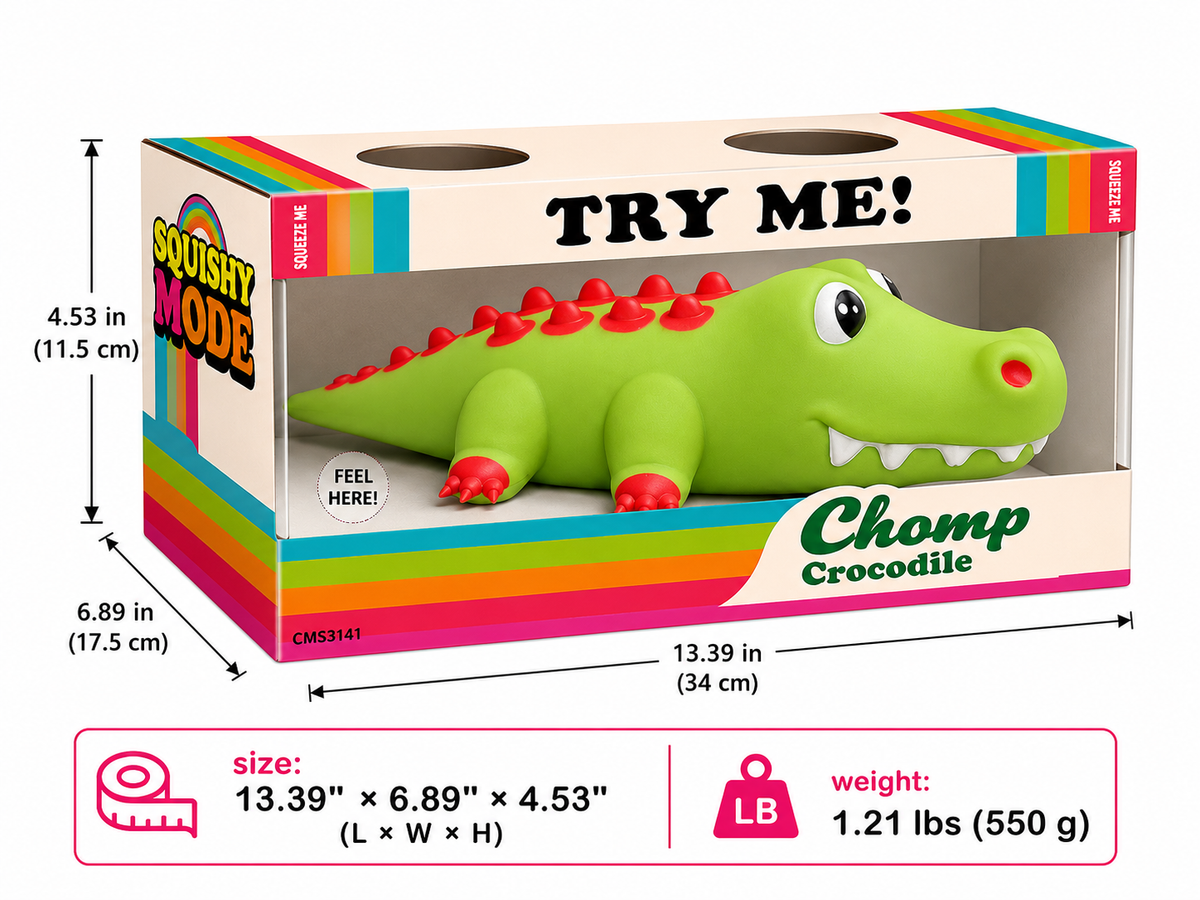 Squishy Mode Jumbo ‘Chomp’ Crocodile Sensory Toys