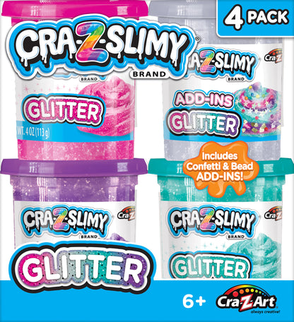 Slimy Glitter 4 Ct
