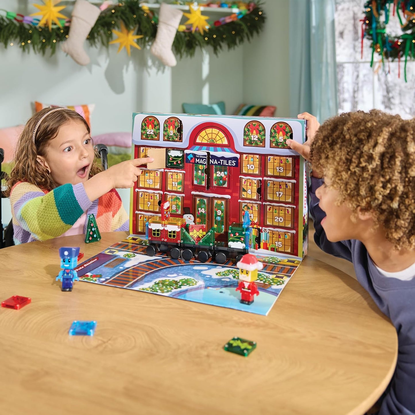 Magnatiles Advent Calendar 34 piece Set