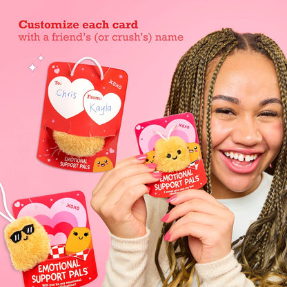 Emotional Support Nuggies Valentine's Day Cards