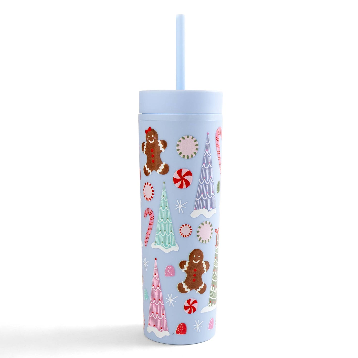Christmas Cookies & Candy 16oz Tumbler - Periwinkle