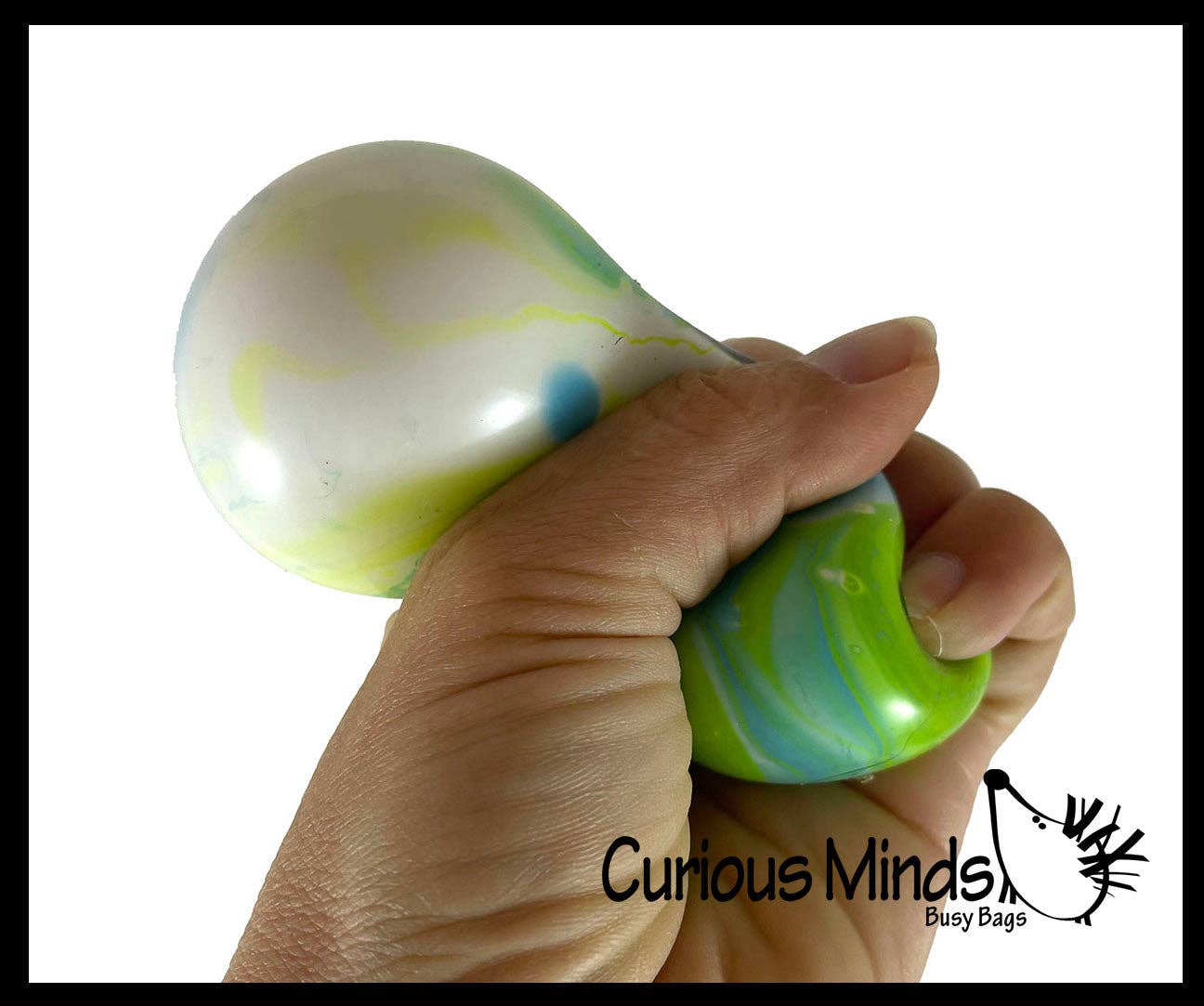 1 Marble Swirl Soft Doh Filled Stretch Ball - Ultra Squishy