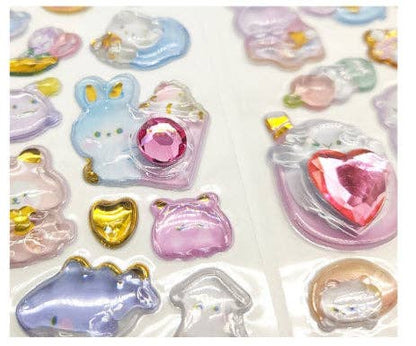 Candy Gem Jelly Deco Sticker – 3D Kawaii Phone Deco Stickers