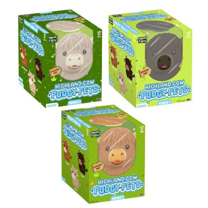 RMS® Crazy Fun™ Highland Cow Pudgy Pets Squishy S1