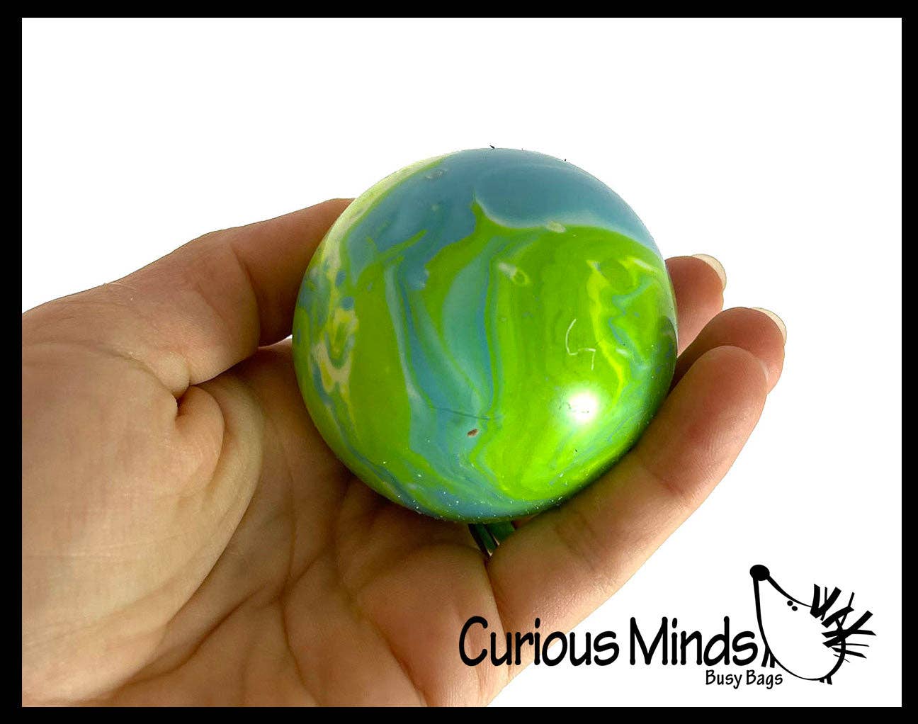 1 Marble Swirl Soft Doh Filled Stretch Ball - Ultra Squishy