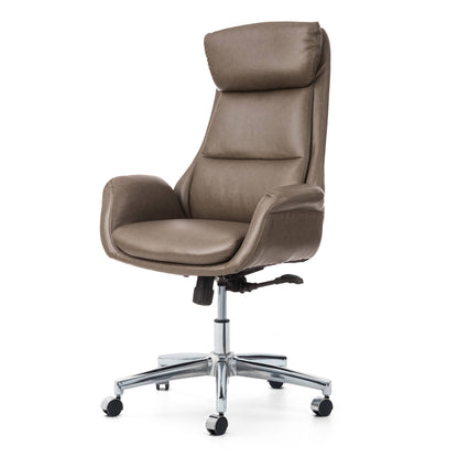 Mid-Century Modern Brownish Grey Office Chair