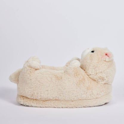 Molly the Kitty | Kid's Funny Animal Plush Non-Slip Slippers