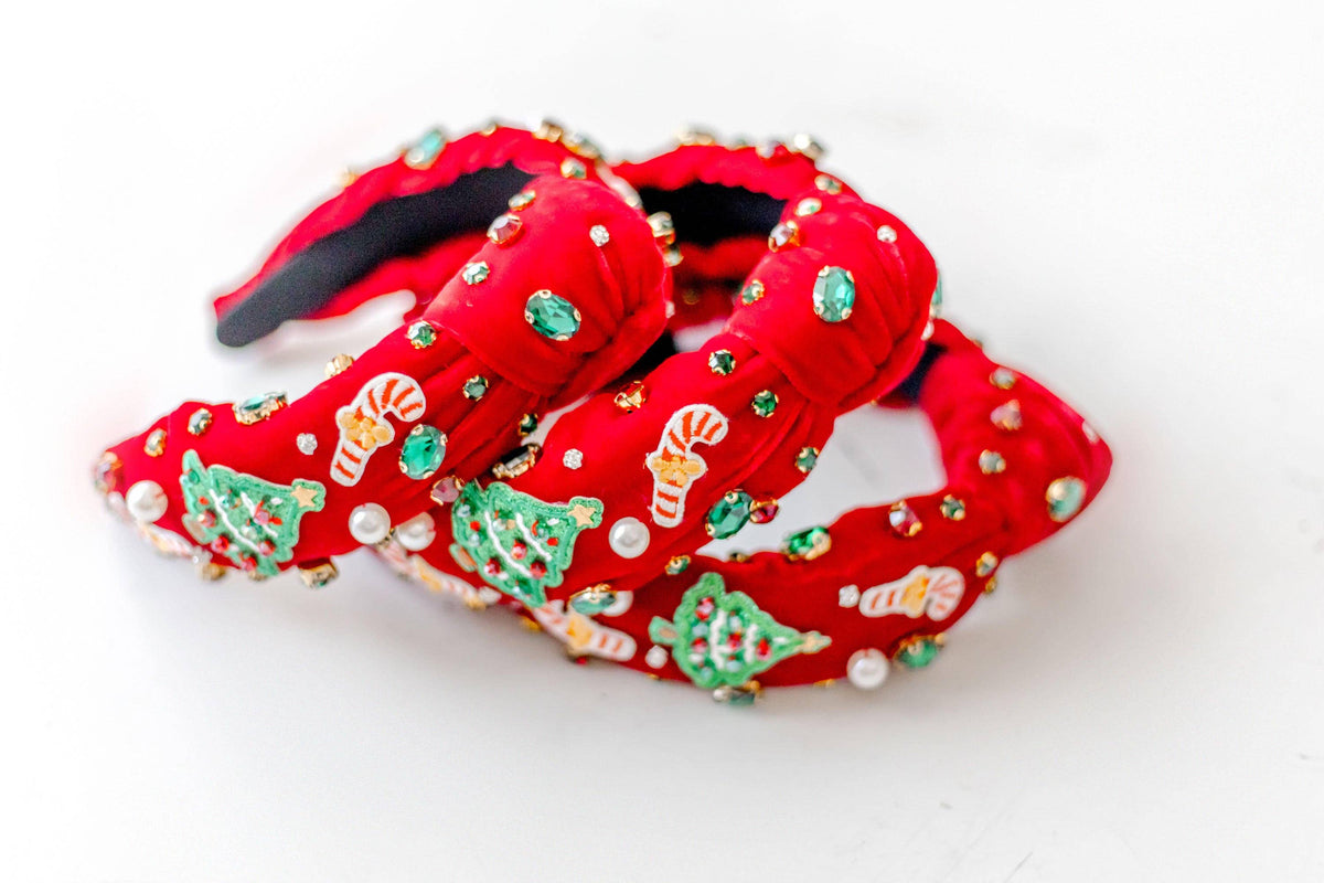Beaded Headband - Christmas Craze
