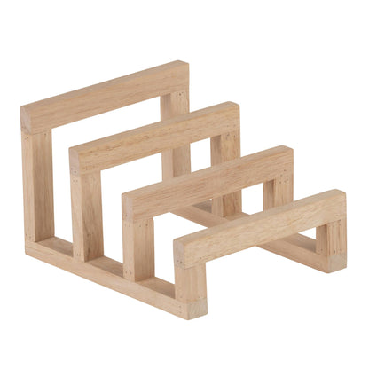 Platter, Plate, and Cutting Board Rack - Wood