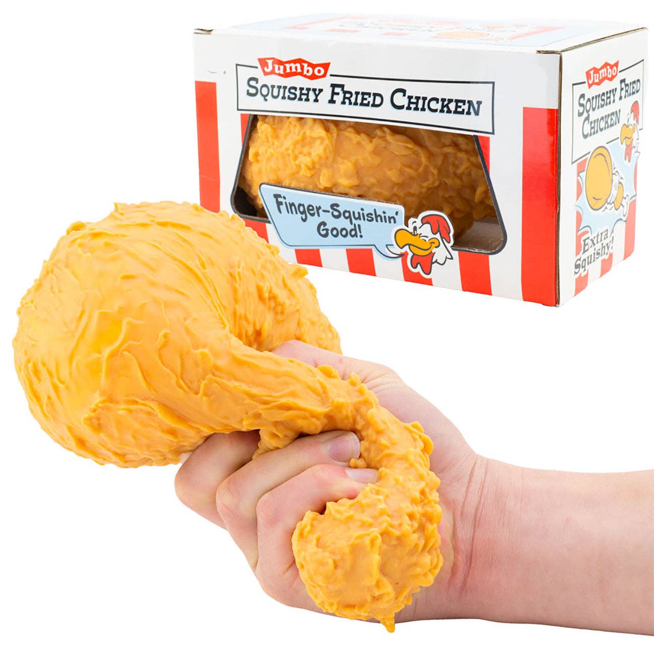 Jumbo Doh Filled Chicken Drumstick - Soft Stress Squishy Ball Funny
