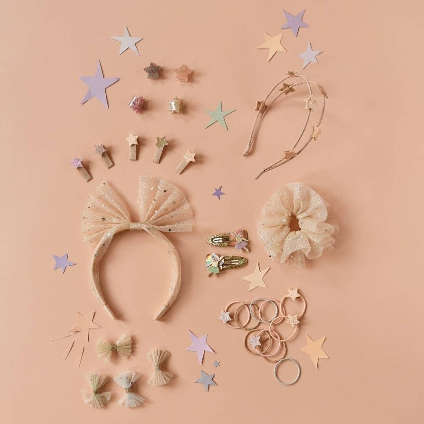 Shimmer Tulle Ruffle Scrunchie