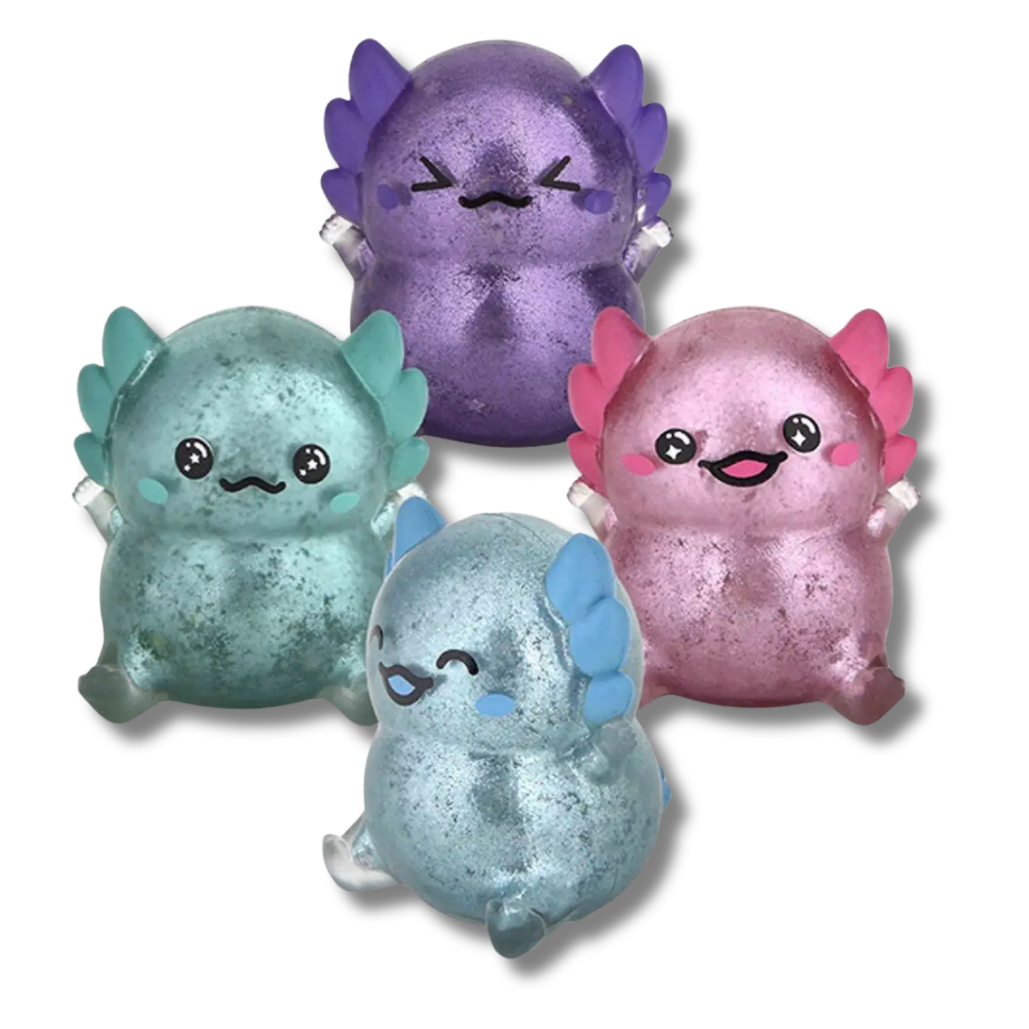 Axolotl Glitter Squishy Sticky Fidget Kids Toys- Assorted