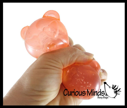 Gummy Bear Jelly Filled Stress Ball - Squishy Sensory Fidget
