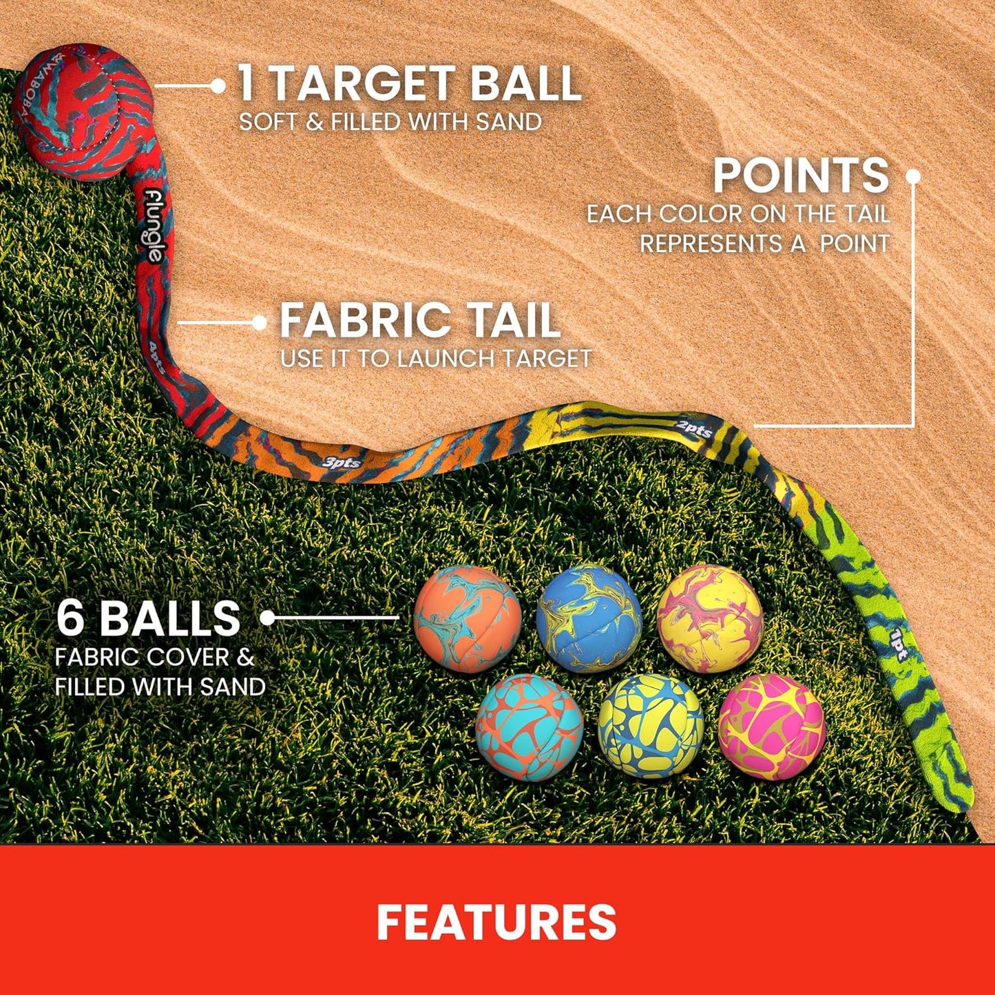 Flunge Bocce with a tail
